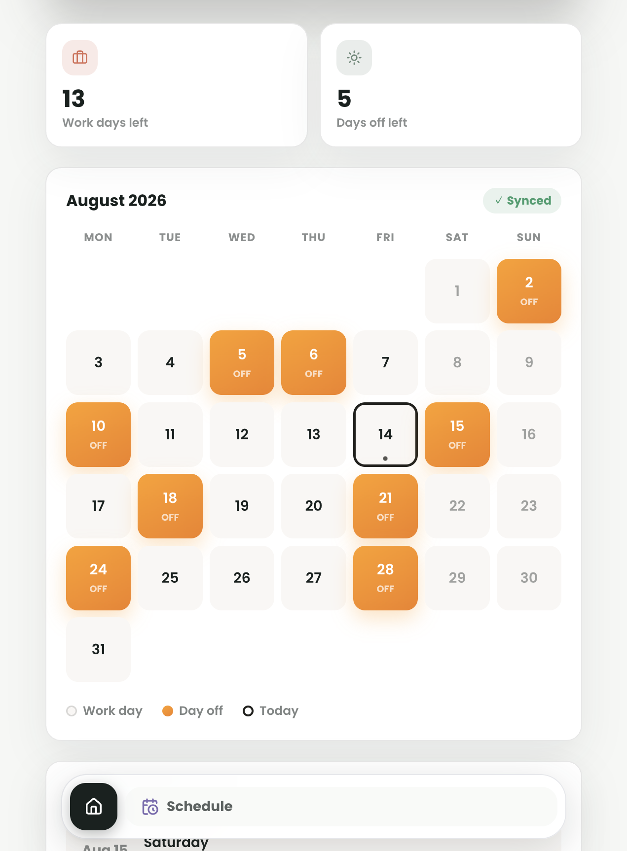 ajay.my schedule
